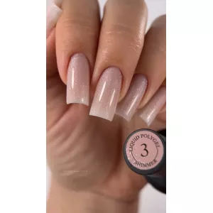 Жидкий полигель Crooz Liquid Polygel №022 (бежевый с шиммером), 15 мл Жидкий полигель Crooz Liquid Polygel №022 (бежевый с шиммером), 15 мл - Фото 1