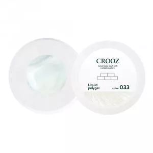 Жидкий полигель Crooz Liquid Polygel №033 (серебристый перламутровый), 15 мл