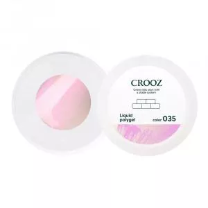 Жидкий полигель Crooz Liquid Polygel №035 (розовый перламутровый), 15 мл