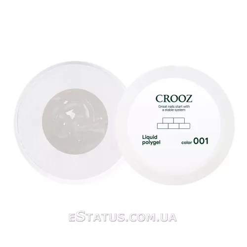 Жидкий полигель Crooz Liquid Polygel №001 (прозрачный), 30 мл