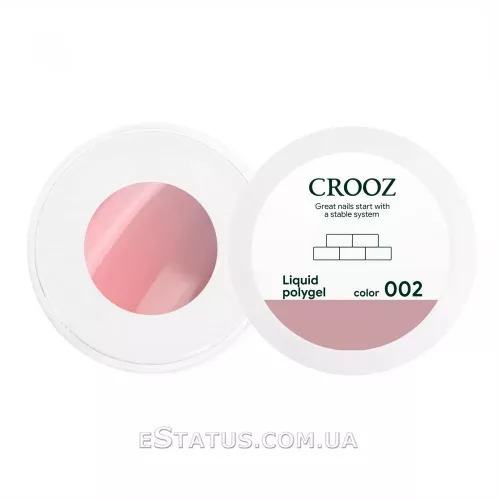 Жидкий полигель Crooz Liquid Polygel №002 (розовый), 30 мл Жидкий полигель Crooz Liquid Polygel №002 (розовый), 30 мл