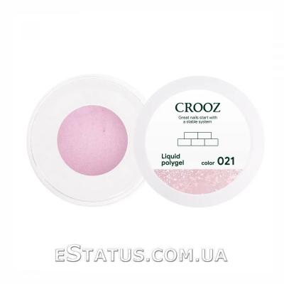 Жидкий полигель Crooz Liquid Polygel №021 (светло-розовый с шиммером), 30 мл Жидкий полигель Crooz Liquid Polygel №021 (светло-розовый с шиммером), 30 мл