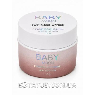 Топ без липкого слоя Baby Moon Top Nano Crystal (стойкий к царапинам), 15 мл