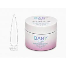 Гель для наращивания Baby Moon Builder Gel №01 (прозрачный), 15 мл