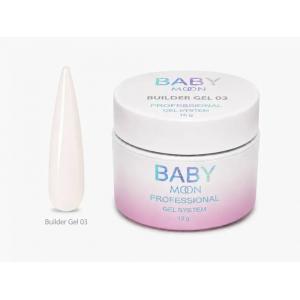 Гель для наращивания Baby Moon Builder Gel №03 (кремово-молочный), 15 мл