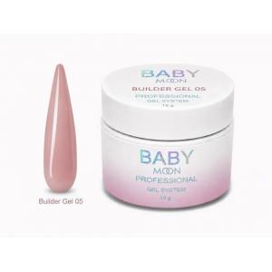 Гель для наращивания Baby Moon Builder Gel №05 (розово-бежевый), 15 мл