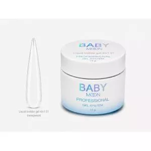 Жидкий гель Baby Moon Liquid Builder Gel 4 in 1 №01 (прозрачный), 15 мл