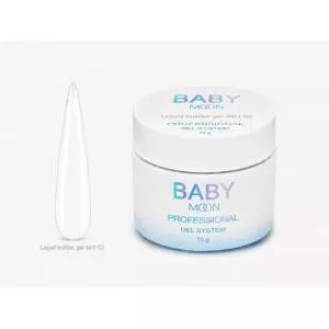 Рідкий гель Baby Moon Liquid Builder Gel 4 in 1 №02 (молочно-білий), 15 мл
