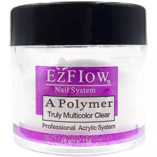 Акриловая пудра EzFlow A-Polymer Clear (прозрачная), 28 г Акриловая пудра EzFlow A-Polymer Clear (прозрачная), 28 г