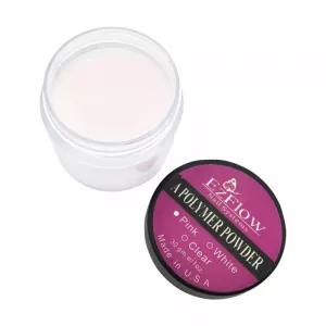 Акриловая пудра EzFlow A-Polymer Clear (прозрачная), 28 г Акриловая пудра EzFlow A-Polymer Clear (прозрачная), 28 г - Фото 1