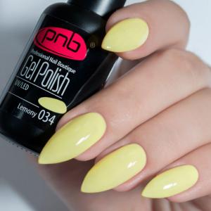 Гель лак PNB №034 (лимонный, эмаль)