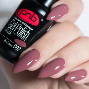 Гель лак PNB №097 (розово-коричневый, эмаль)