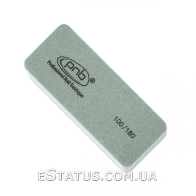 Мини-баф для ногтей PNB 100/180 Grey, прямоугольный 