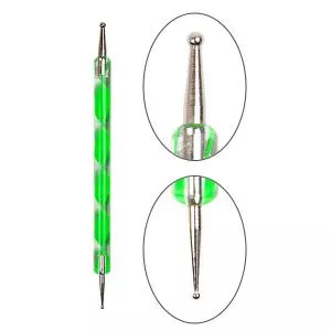 Дотс для рисования YRE Nail Art Dotting зеленый, 1 шт.