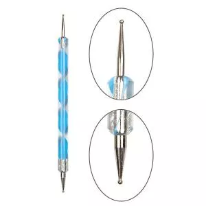 Дотс для рисования YRE Nail Art Dotting синий, 1 шт.