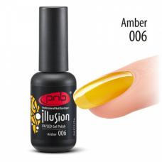 Вітражний гель-лак PNB Illusion Amber 006 , 4 мл