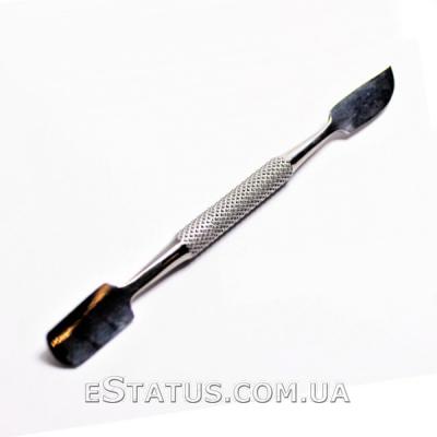 Лопатка (пушер) для маникюра металлическая KDS 10,5 см