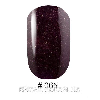 Гель-лак G.La color № 065 10ml (фиолетово-бордовый с блестками)