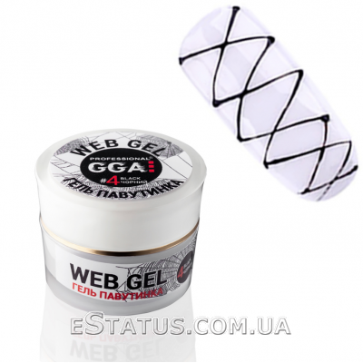 Гель паутинка GGA Web-Gel №04 (Черный), 5 мл