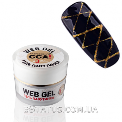 Гель павутинка GGA Web-Gel №03 (Золото), 5 мл