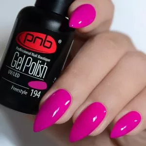 Гель лак PNB №194 (яркая фуксия, эмаль), 8 мл
