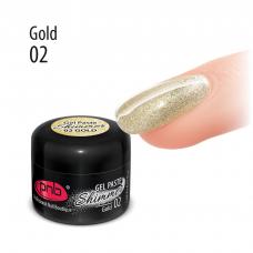 Shimmer Gel Paste / Гель паста з шиммером PNB 02 золото