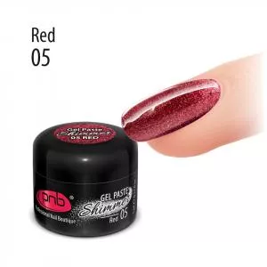Shimmer Gel Paste / Гель паста с шиммером PNB 05 красная