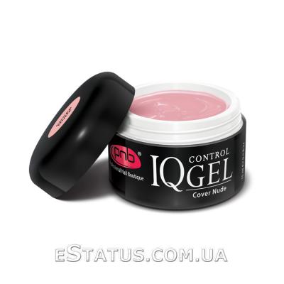 IQ Control Gel Cover Nude / Камуфлирующий нюдовый, бежево-розовый гель PNB нового поколения 5 ml/15 ml/50 ml