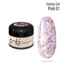 Гель PNB Galaxy Gel 01 Pink, 5 мл 