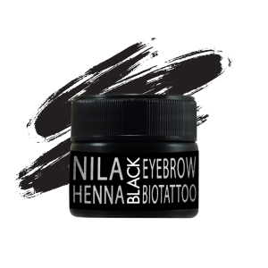 Nila Хна для бровей и биотату, черная, 10 г