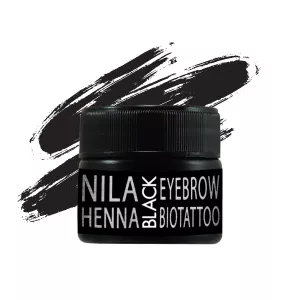 Nila Хна для бровей и биотату, черная, 10 г
