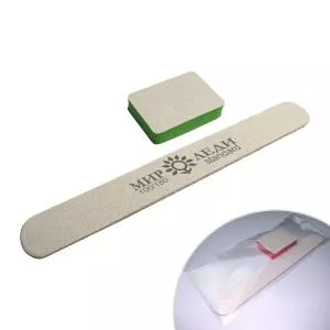 Одноразовый набор для маникюра (пилочка 100/180 и баф 150/180) eStatus