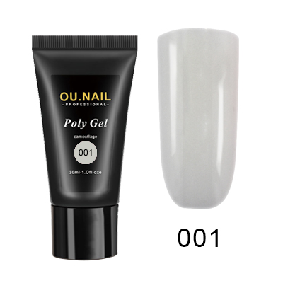 Полігель/Poly gel OU.Nail №001,30 мл