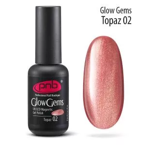 Магнитный гель лак Glow Gems PNB 02 Topaz,8 мл