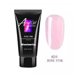 Полігель/Poly gel Misschering №02 rose pink, 30 мл