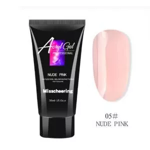 Полигель/Poly gel Misschering №05 nude pink (бежево-розовый), 30 мл