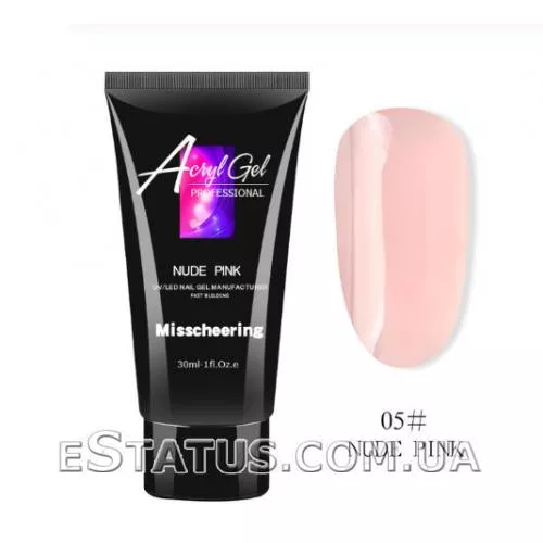Полигель/Poly gel Misschering №05 nude pink (бежево-розовый), 30 мл
