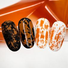 Матовая фольга для дизайна ногтей "Оранжевая"