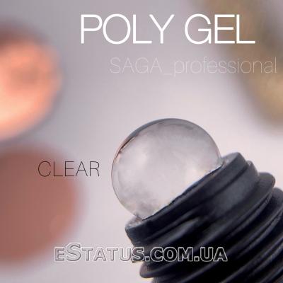 Полігель (акрігель) Saga Polygel Clear, 30 мл