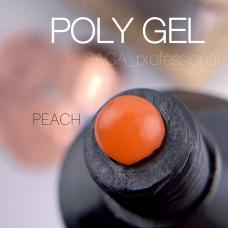 Полигель (акригель) Saga Polygel Peach, 30 мл