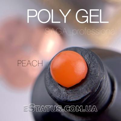 Полигель (акригель) Saga Polygel Peach, 30 мл