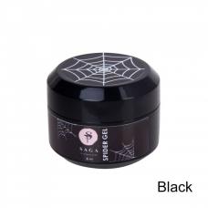 Гель-паутинка Saga Professional Spider Gel Black (черная), 8 мл
