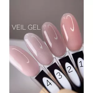Гель для нарощування SAGA Builder Gel Veil №1 Cover Pink, 15 мл - Фото 1