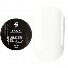 Гель для наращивания SAGA Builder Gel Veil №7 Milk,15 мл