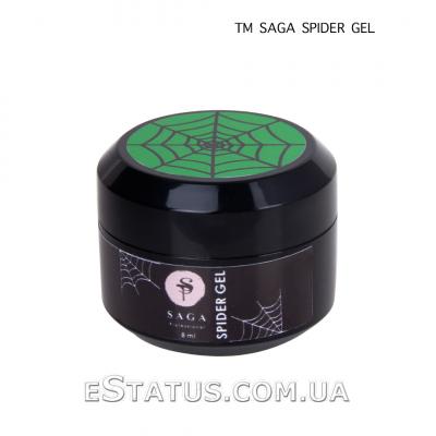 Гель-павутинка Saga Professional Spider Gel (неоновий зелений), 8 мл