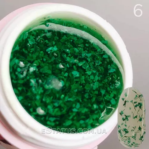 Гель SAGA Flower Fairy Gel №6 с сухоцветами, 5 мл