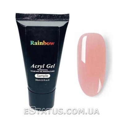 Полігель/Poly gel Rainbow №07 (бежево-рожевий), 30 мл