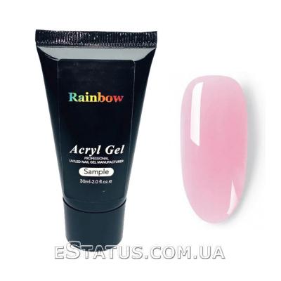 Полігель/Poly gel Rainbow №08 (прозоро-рожевий), 30 мл