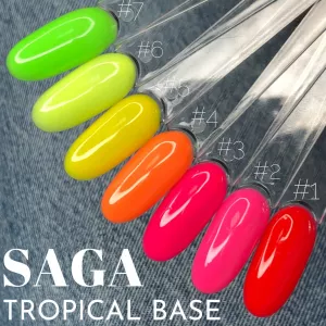 SAGA Tropical Base №1 (цветная база), 8 мл SAGA Tropical Base №1 (цветная база), 8 мл - Фото 3
