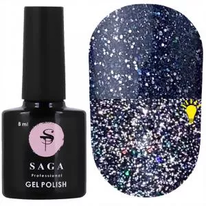 Гель лак Saga Fiery №12 (светоотражающий), 8 мл